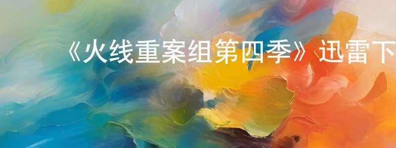 ﻿陈成智发布﻿《火线重案组第四季》迅雷下载/在线观看-犯罪历史-美剧天堂